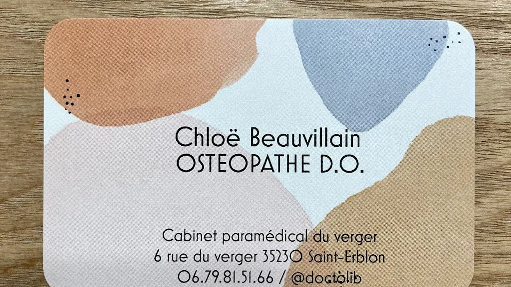 Chloë BEAUVILLAIN - OSTÉOPATHE D.O. doctor in Saint-Erblon