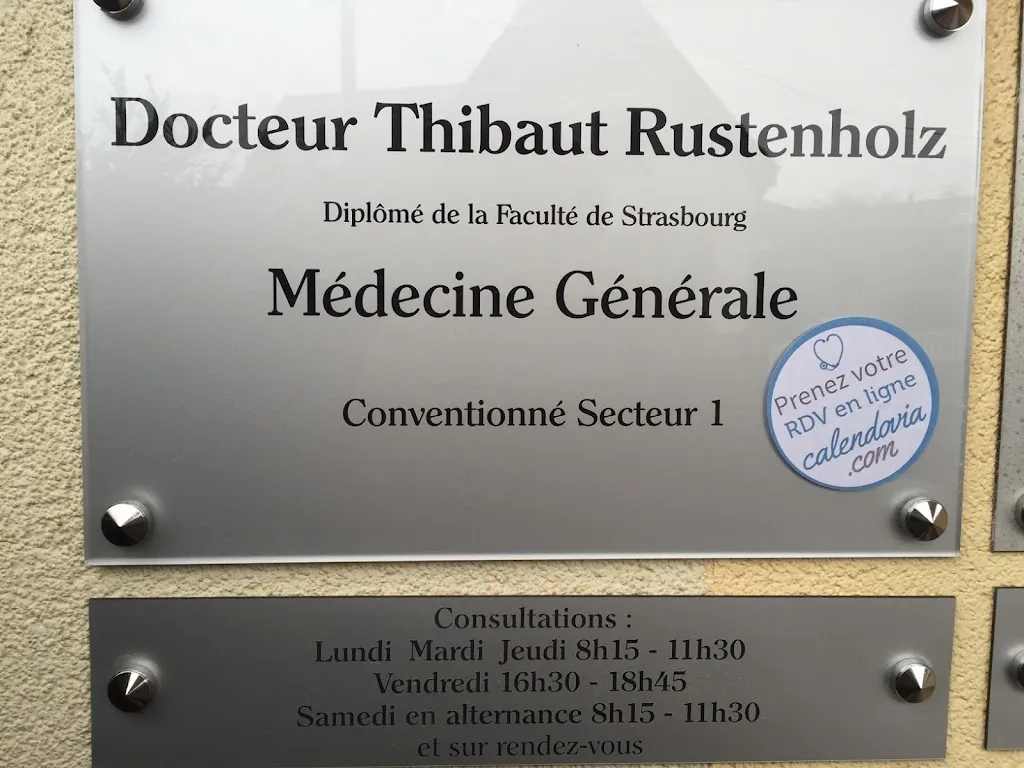 Dr Thibaut RUSTENHOLZ médecin à Betschdorf