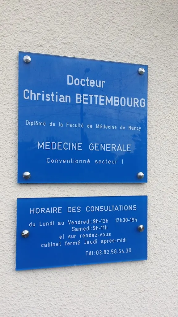 Docteur Christian Bettembourg doctor in Florange