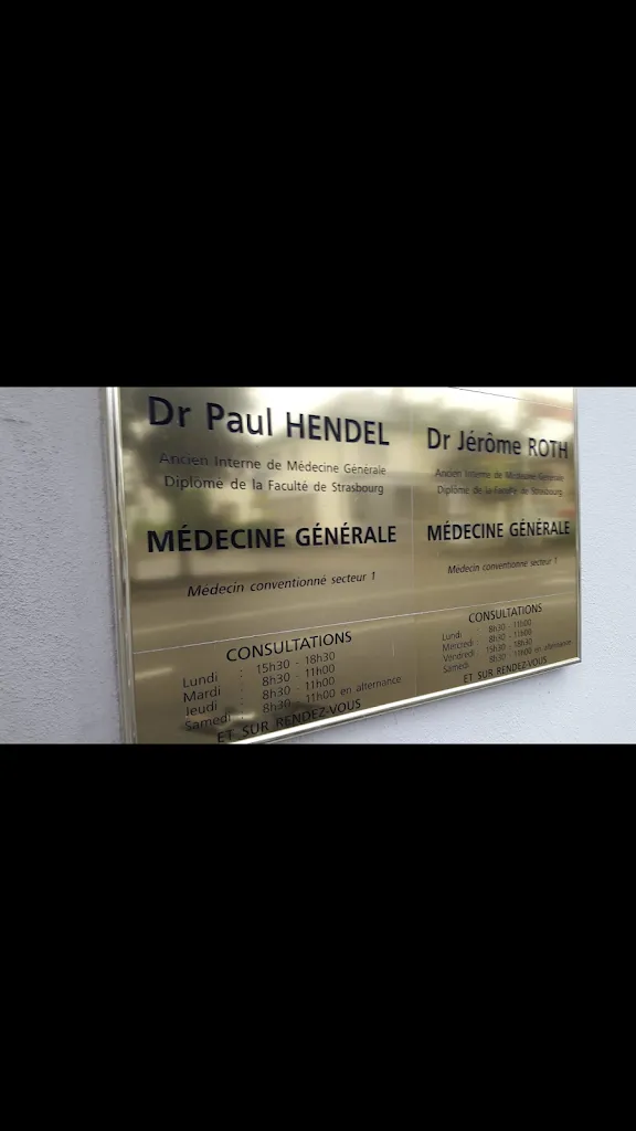 Dr Paul Hendel doctor in Wolfisheim