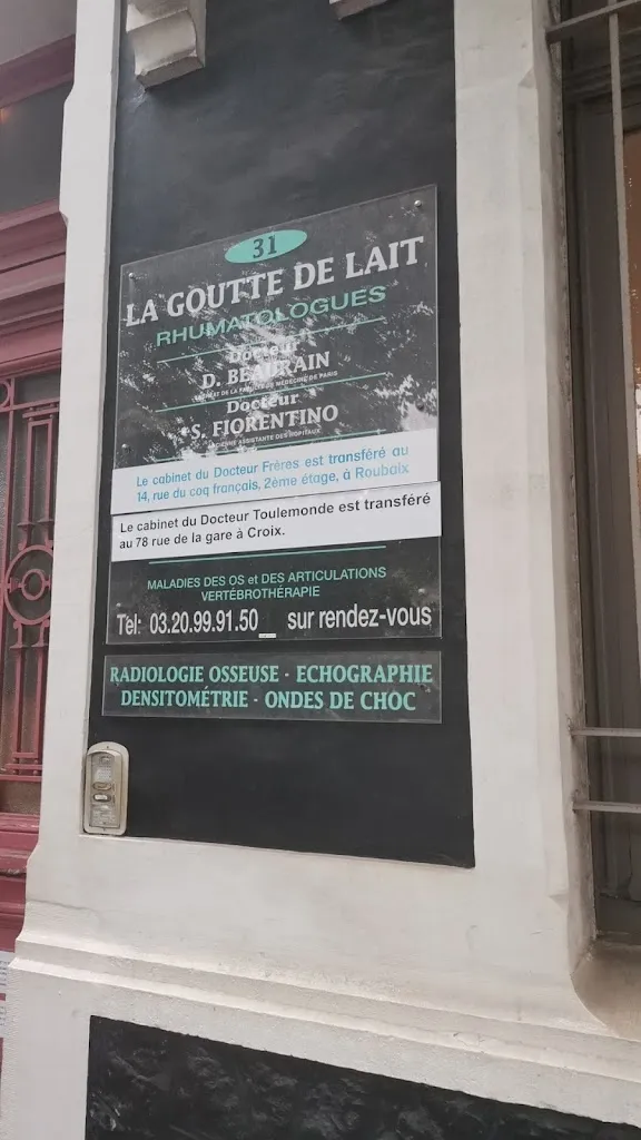 Cabinet de Rhumatologie des Docteurs Flamencourt Beaurain Toulemonde et Frères Arzt in Roubaix