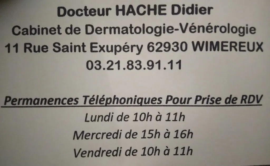 Dr Didier Hache Arzt in Wimereux