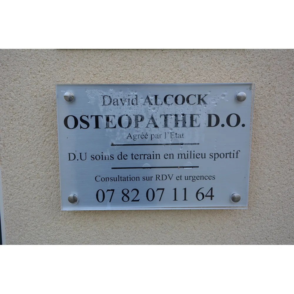 Cabinet d'Ostéopathie David Alcock = David ALCOCK / Mélanie ROCHER