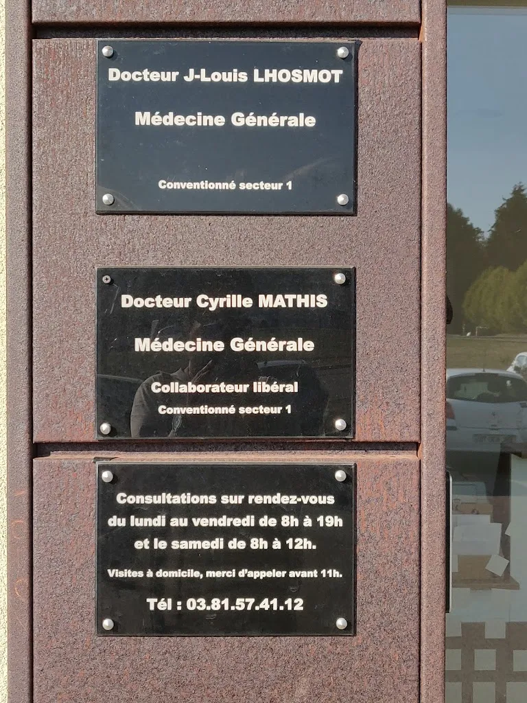 Cabinet Médical Losmot JL. - Roussel J. - Mayhis C. doctor en Arc-et-Senans