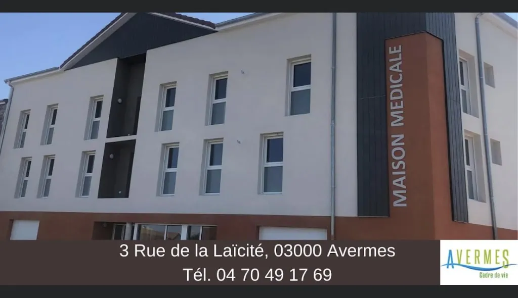 CABINET INFIRMIER AVERMES MAISON DE SANTE - MARION CHANUT SYLVAIN DURON CHRISTINE JOBERT JEAN-PHILIPPE THOME Arzt in Avermes