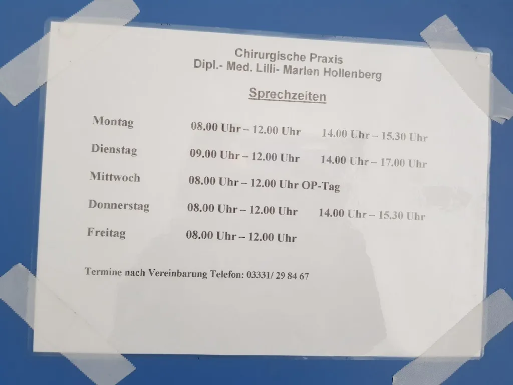 Lilli-Marlen Hollenberg médecin à Angermünde