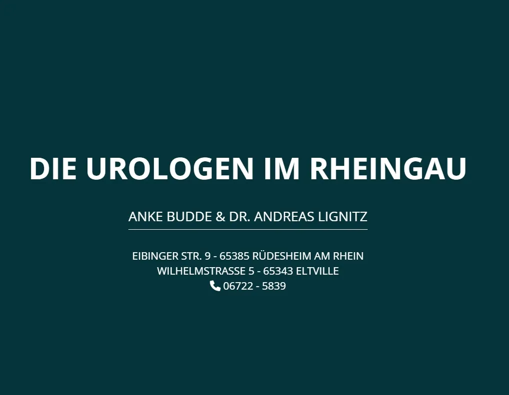 Die Urologen im Rheingau - Anke Budde & Dr. Andreas Lignitz - Fachärzte für Urologie_Rüdesheim am Rhein_slider_image_1