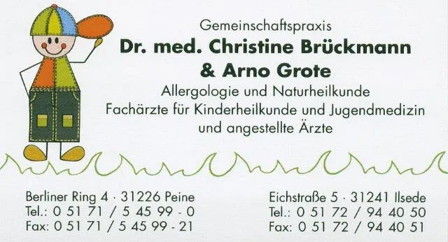 Praxis Arno Grote und Dr.med. Christine Brückmann - Fachärzte für Kinder- und Jugendmedizin_Ilsede_slider_immagine_2