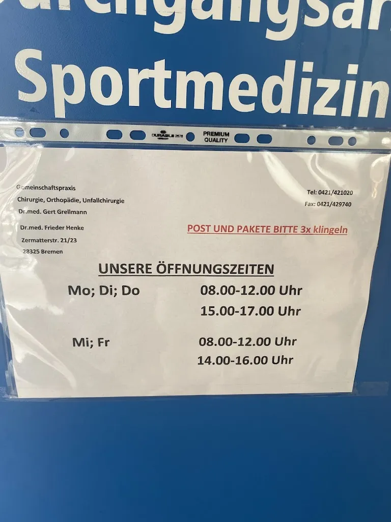 Grellmann Gert Dres.med. Arzt für Chirurgie Arzt in Oyten