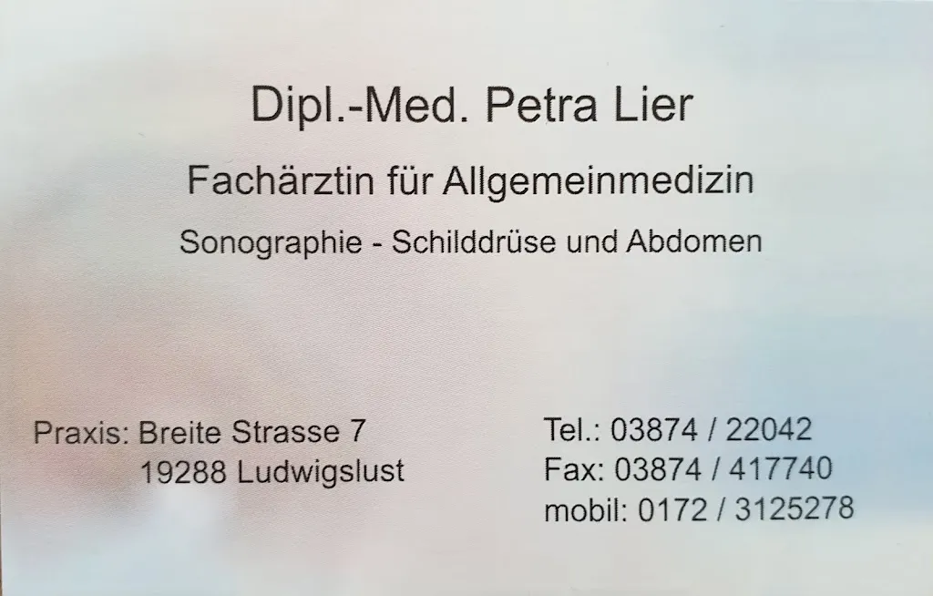 Dr. Petra Lier médecin à Groß Laasch