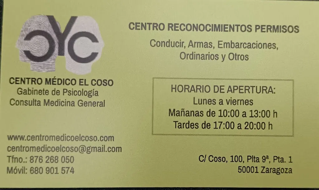 Medical examinations Zaragoza LOPEZ ALFARO in Anento