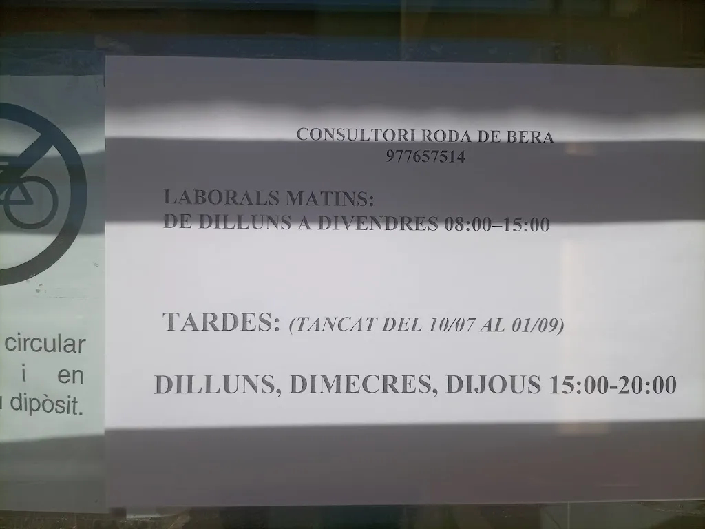 Consultori Mèdic de Roda de Berà in Roda de Barà