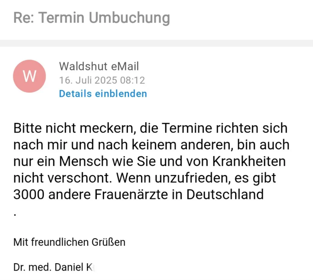 Monika_Frauenarzt Waldshut, Spezielle Geburtshilfe, Perinatalmedizin und Operative Gynäkologie_Full-Reuenthal_recensione