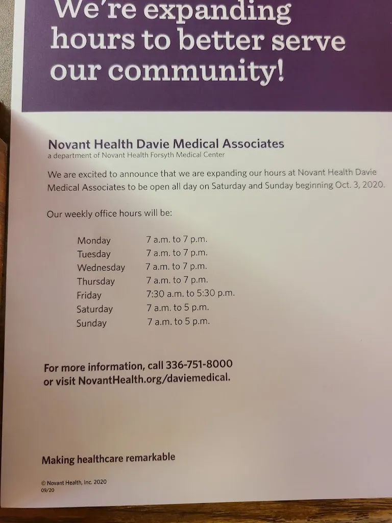 Novant Health Davie Medical Associates